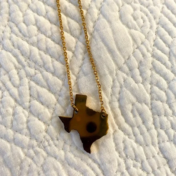 Texas Gold Necklace Dainty - Picture 3 of 4